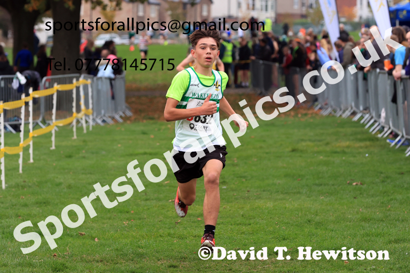 Boys Under-15s relay, 2025 Northern Cross Country Relays, Graves Park, Sheffield. Photo: David T. Hewitson/Sports for All Pics